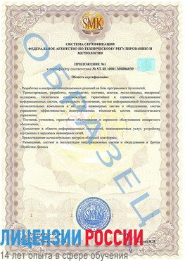 Образец сертификата соответствия (приложение) Туймазы Сертификат ISO 27001